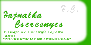 hajnalka cseresnyes business card